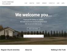 Tablet Screenshot of clivechristianfellowship.org